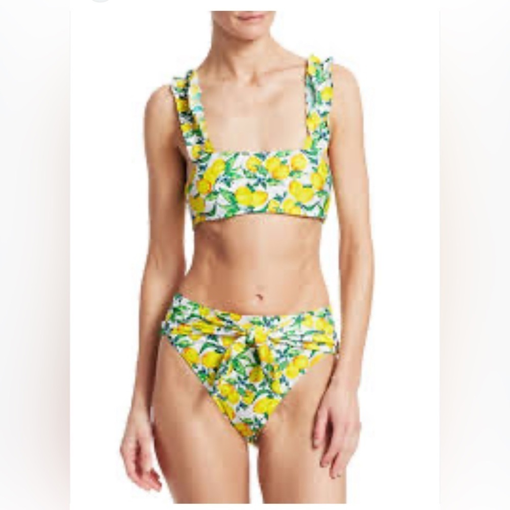 Onia lemon bikini top and bottom Tomato girl summer